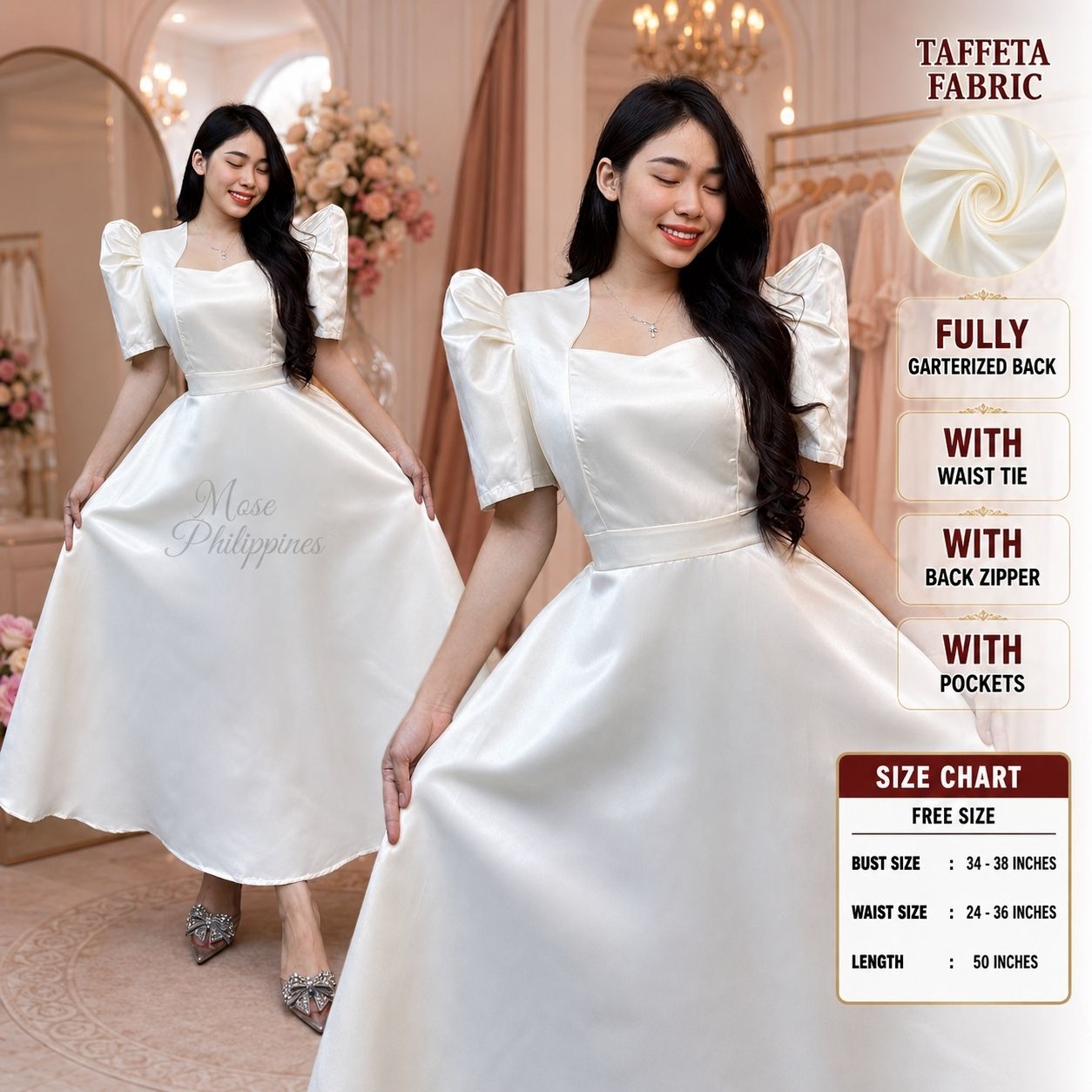 A2 VIETNAM TT623 PEARL WHITE (FREE SIZE) - Image 1