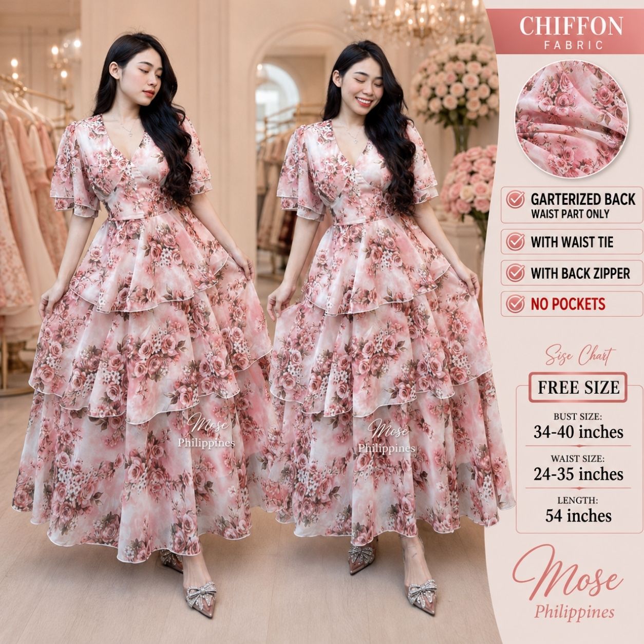 B4 VIETNAM TT475 DUSTY PINK (FREE SIZE) - Image 1