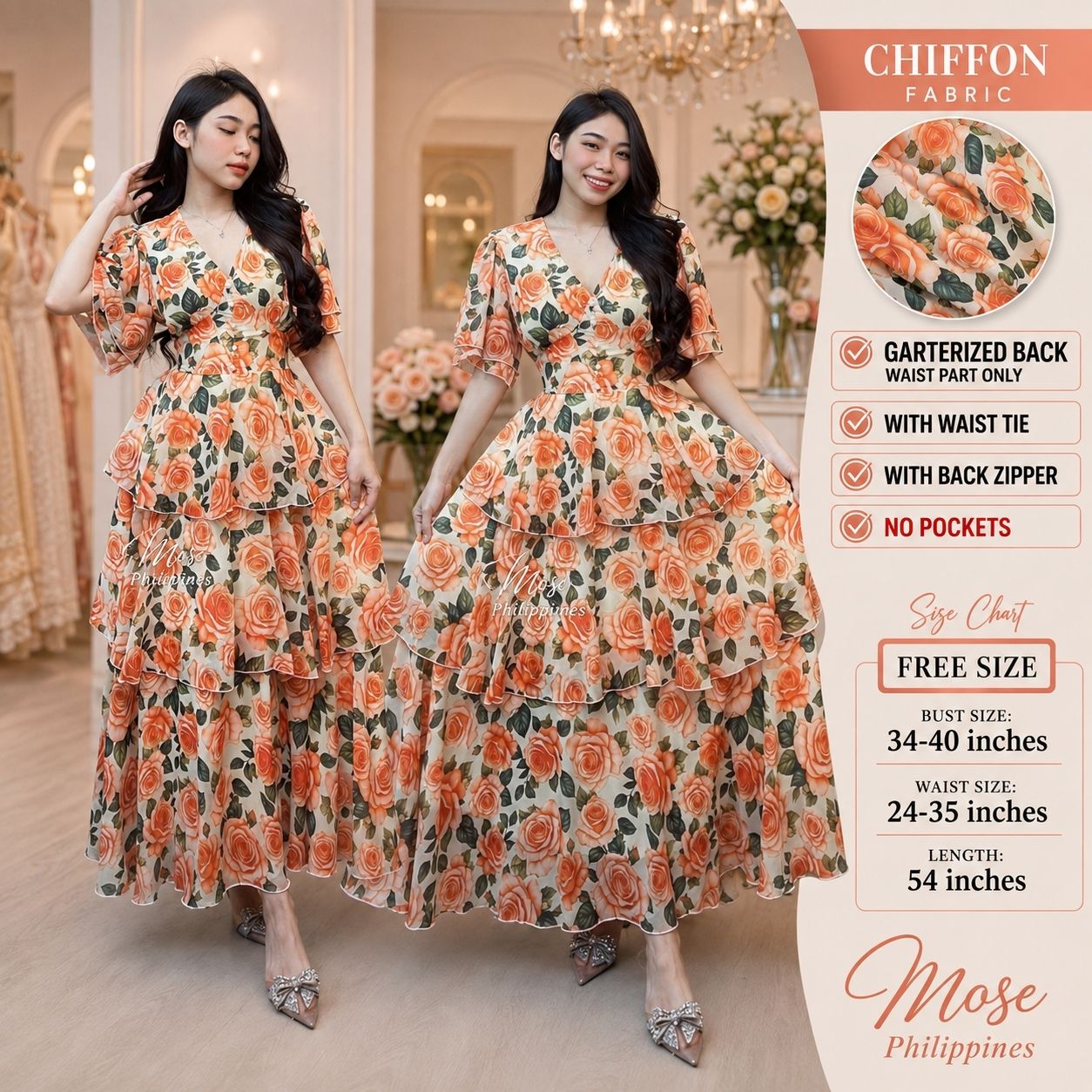 B6 VIETNAM TT475 CORAL PEACH (FREE SIZE) - Image 1